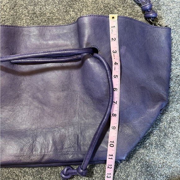 NWT Free People Head Over Heels Purple Leather Satchel Boho Women One Size - Picture 6 of 13